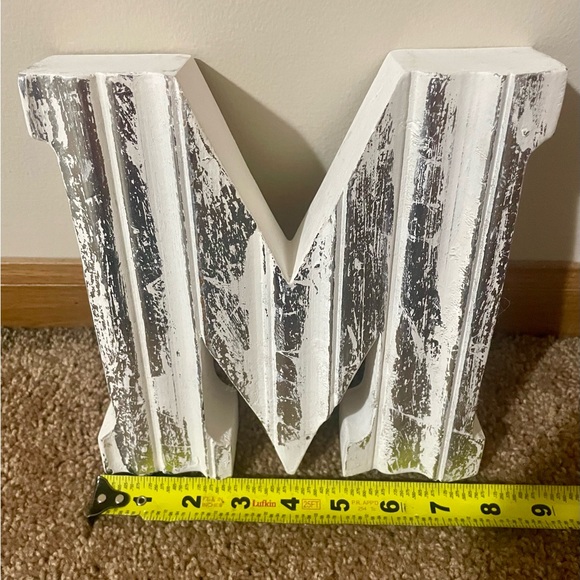 Other - Silver M Decor Block